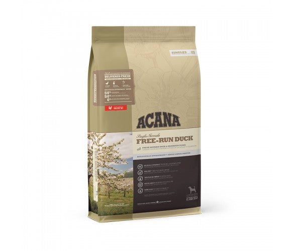 Acana Dog Adult Free-Run Duck Суха Храна за Пораснали Кучета над