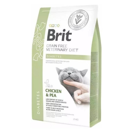 Brit Veterinary Cat Diabetes - Медицинска Храна при Котки с Диабет за Регулиране на Глюкозата 5 кг
