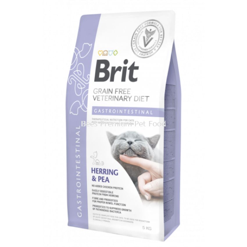 Brit Veterinary Cat Gastrointestinal - Медицинска Храна при Котки със Стомашни Разстройства 5 кг