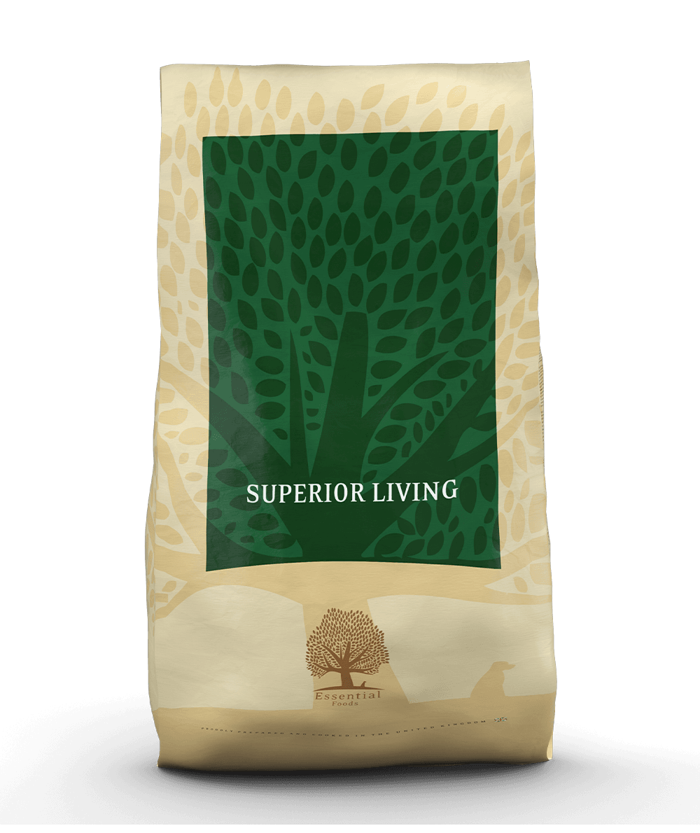 Essential Superior Living - Храна за Кучета от Средни и Едри Породи с Пиле, Патица, Сьомга и Пъстърва 10 кг