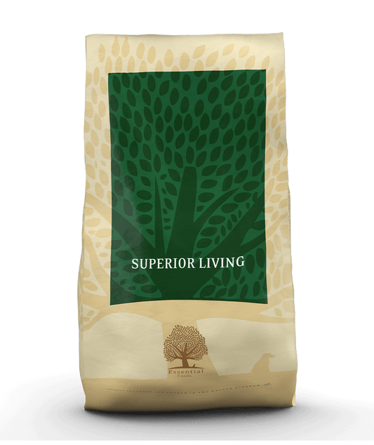 Essential Superior Living - Храна за Кучета от Средни и Едри Породи с Пиле, Патица, Сьомга и Пъстърва 10 кг