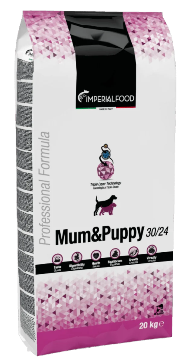 Imperial Food Mum & Puppy- Суха Храна за Подрастващи Кучета под 1 година и Майки 20 кг