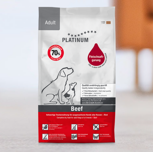 Platinum Dog Adult Beef - Храна за Кучета над 1 година с Говеждо 5 кг