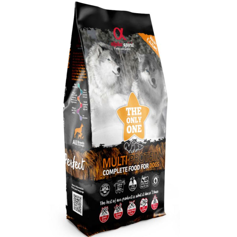 Alpha Spirit MULTI-PROTEIN Complete - Полу-суха храна за кучета от всички породи Мулти-протеинова 3 кг / 9 кг / 12 кг