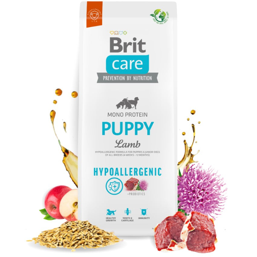 Brit Care Dog All Breed Puppy Lamb - Храна за Подрастващи Кученца до 1 година с Агне 12 кг