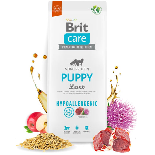 Brit Care Dog All Breed Puppy Lamb - Храна за Подрастващи Кученца до 1 година с Агне 12 кг