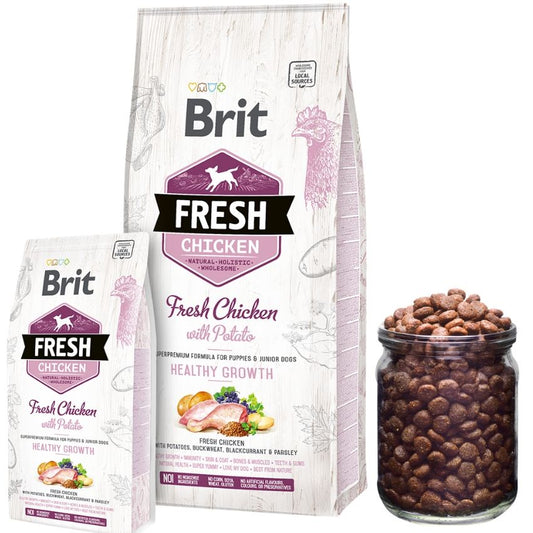 Brit Fresh Puppy Chicken - Храна за Подрастващи Кучета до 1 година с Пиле 12 кг