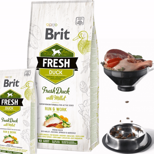 Brit Fresh Dog Adult Duck - Храна за Пораснали Кучета над 1 година с Патица 12 кг