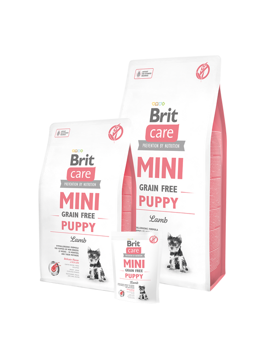 Brit Care Mini Puppy Lamb - Храна за Подрастващи Кученца под 1 година от Дребни породи с Агне 7 кг