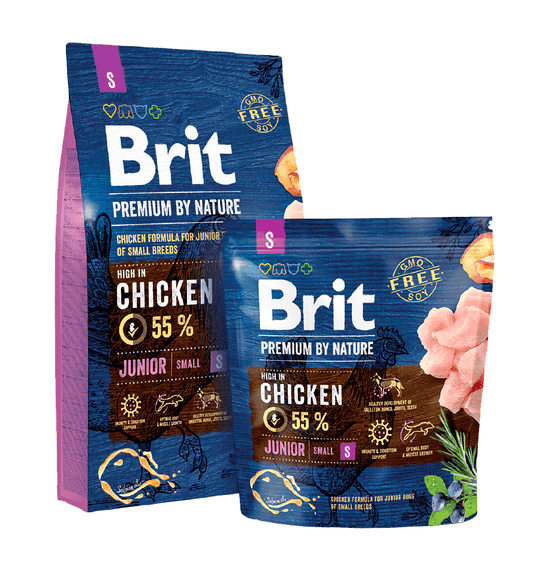 Brit Premium Junior Small - Храна за Подрастващи Кучета до 1 година от Дребни Породи с Пиле 8 кг