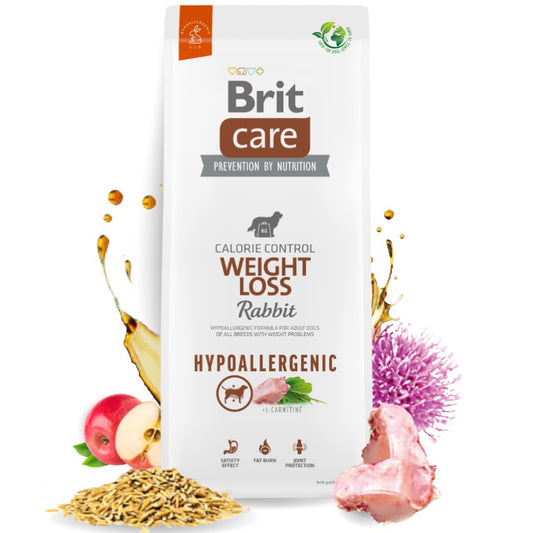 Brit Care Dog Weight Loss Rabbit - Храна за Кучета с Наднормено Тегло със Заек 12 кг