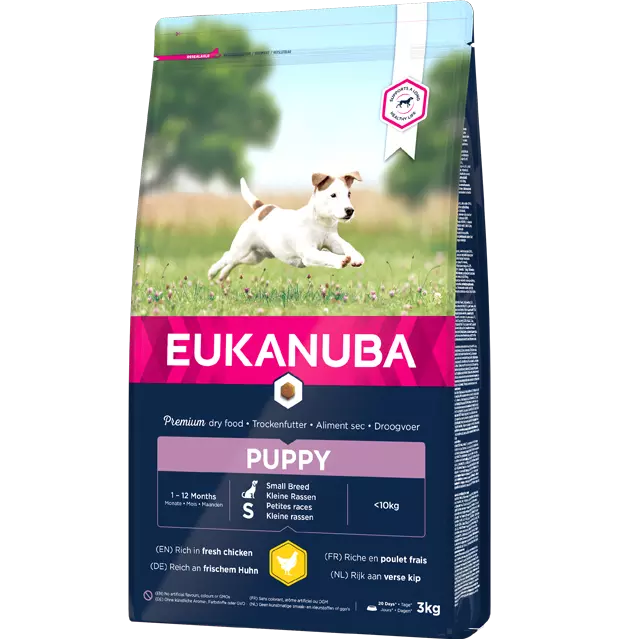 Eukanuba Small Puppy - Кучешка Храна за Кучета от Дребни Породи под 1 година 2кг/18кг