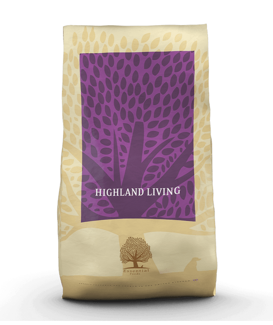 Essential Highland Living - Храна за Кучета от Всички Породи с Пуйка, Сьомга, Говеждо и Диви Птици 10 кг