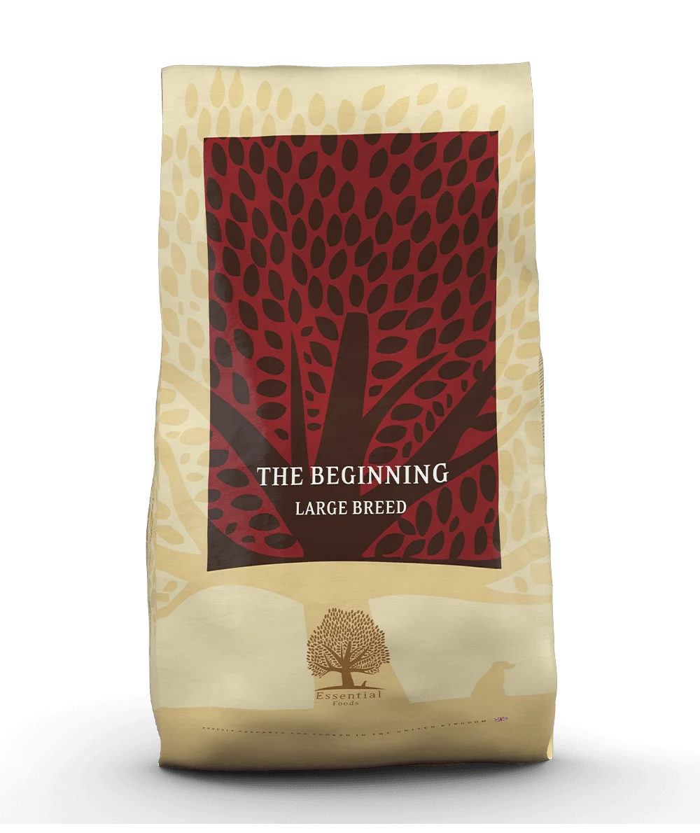Essential The Beginning Large Breed - Храна за Подрастващи Кучета до 18 месеца от Големи Породи с Пиле, Патица, Сьомга и Пъстърва 10 кг