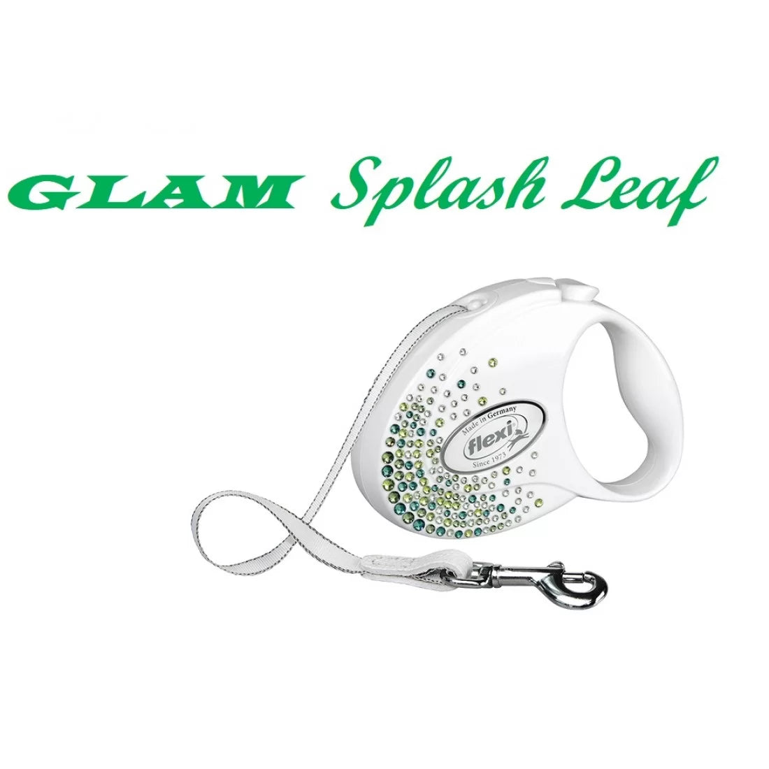 Flexi GLAM S- Луксозен Автоматичен Регулируем Повод с Лента 3 м, за Кучета до 12 кг
