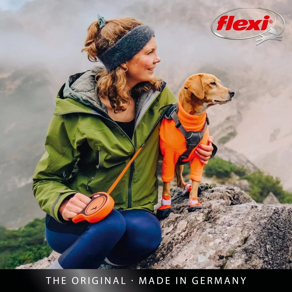 Flexi Xtreme от XS до L - Автоматичен Регулируем Повод с Лента 3 до 8 м, за Кучета от 15 до 55 кг