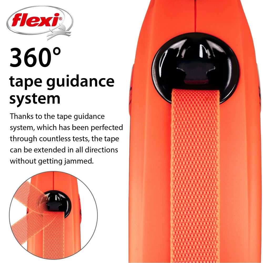 Flexi Xtreme от XS до L - Автоматичен Регулируем Повод с Лента 3 до 8 м, за Кучета от 15 до 55 кг