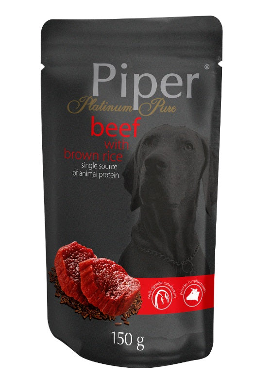 Piper Platinum - пауч за пораснали кучета, с говеждо 150 гр