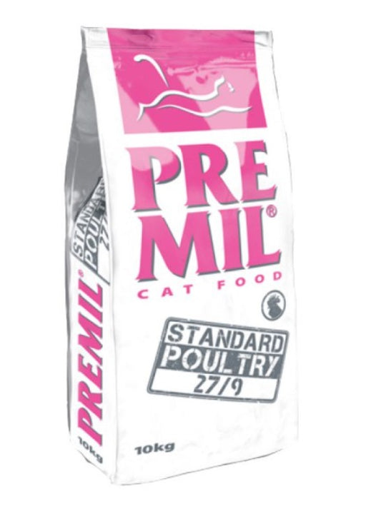 Premil Cat Standart 27/9 - за пораснали Котки над 1 година с Пиле 10кг