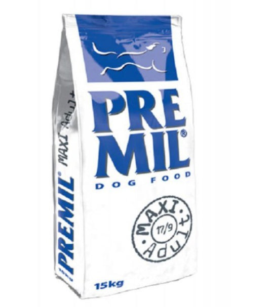 Premil Dog Maxi Adult 17/9 - за пораснали кучета над 1 година с Пиле 15 кг