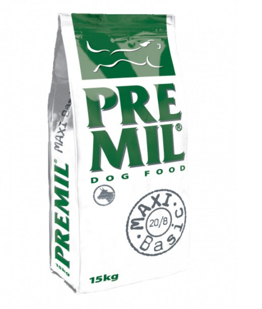 Premil Dog Maxi Basic 20/8 - за Кастрирани Кучета над 1 година с Пиле, Свинско и Говеждо 15 кг