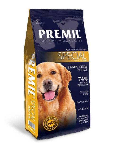 Premil Dog Special 26/16 - за Пораснали Кучета над 1 година с Агне и Ориз 15 кг