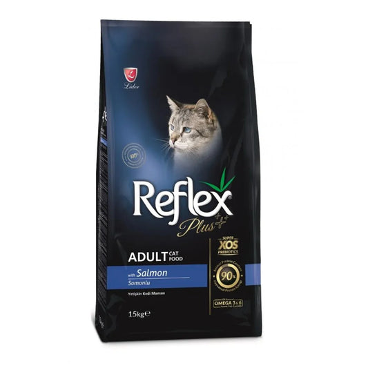 Reflex Plus Salmon - Суха Храна за Пораснали Котки над 1 година със Сьомга 15 кг