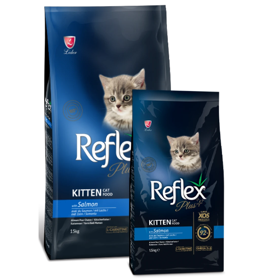 Reflex Plus Kitten Salmon - Суха Храна за Котенца под 1 година със Сьомга 15 кг