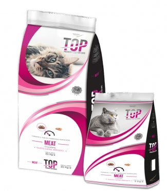 TOP Cat Meat Италианска Храна за Израснали Котки над 1 година с Меса 20 кг