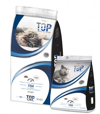 TOP Cat Fish Италианска Храна за Израснали Котки над 1 година с Риба 20 кг