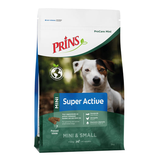 Prins ProCare Mini Super Active - Храна за Активни и Работни Кучета от Дребни Породи с Пиле и Пуйка 12 кг