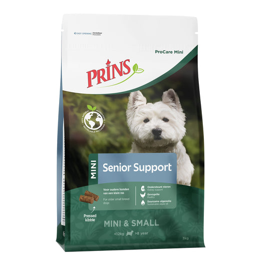 Prins ProCare Mini Senior Support - Храна за Възрастни Кучета от Дребни Породи с Пиле и Пуйка 12 кг