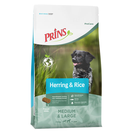Prins ProCare Herring & Rice Hypoallergenic - Хипоалергенна Храна за Кучета с Херинга и Ориз 12 кг / 20 кг