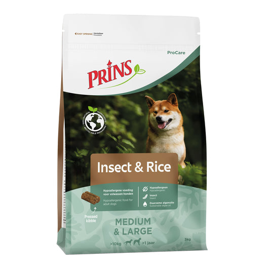 Prins ProCare Insect & Rice Hypoallergenic - Хипоалергенна Храна за Кучета с Насекоми и Ориз 12 кг / 20 кг