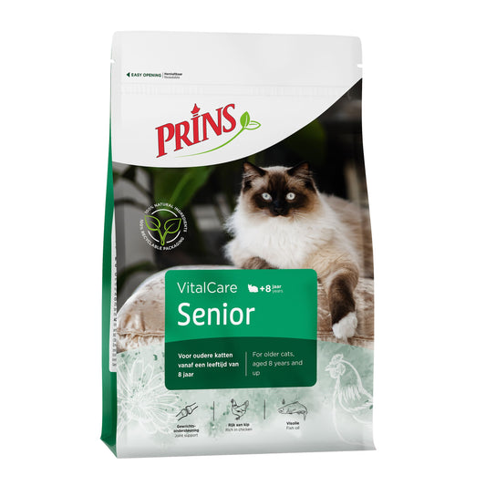 Prins Cat VitalCare Senior - Храна за Стари Котки с Пиле 10 кг