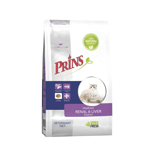 Prins Cat Vital Care Diet Renal & Liver Support - Ветеринарна Храна за Котки с Чернодробни Проблеми 5 кг