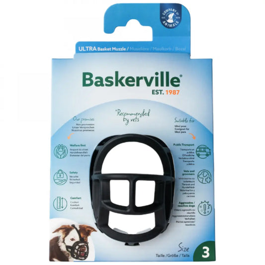 Намордник за Кучета Baskerville Ultra Muzzle Пластмасов с Подплата за Всички Породи