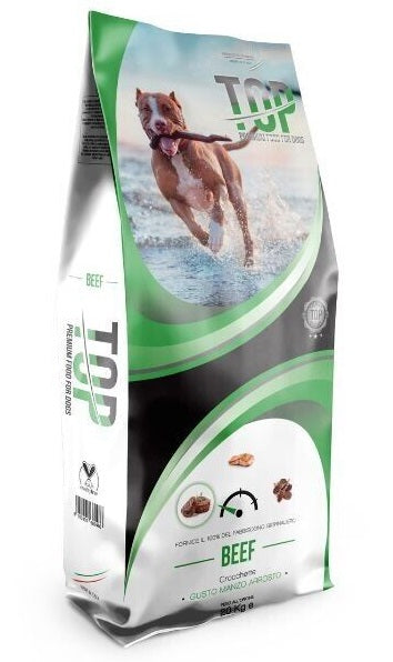 TOP Beef Италианска Храна за Израснали Кучета над 1 година с Говеждо Месо 20 кг