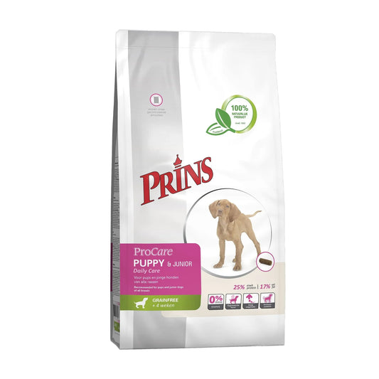 Prins ProCare Grain Free Puppy & Junior - Храна за Подрастващи Кученца до 1 година с Пиле БЕЗ ЗЪРНО 7.5 кг / 20 кг