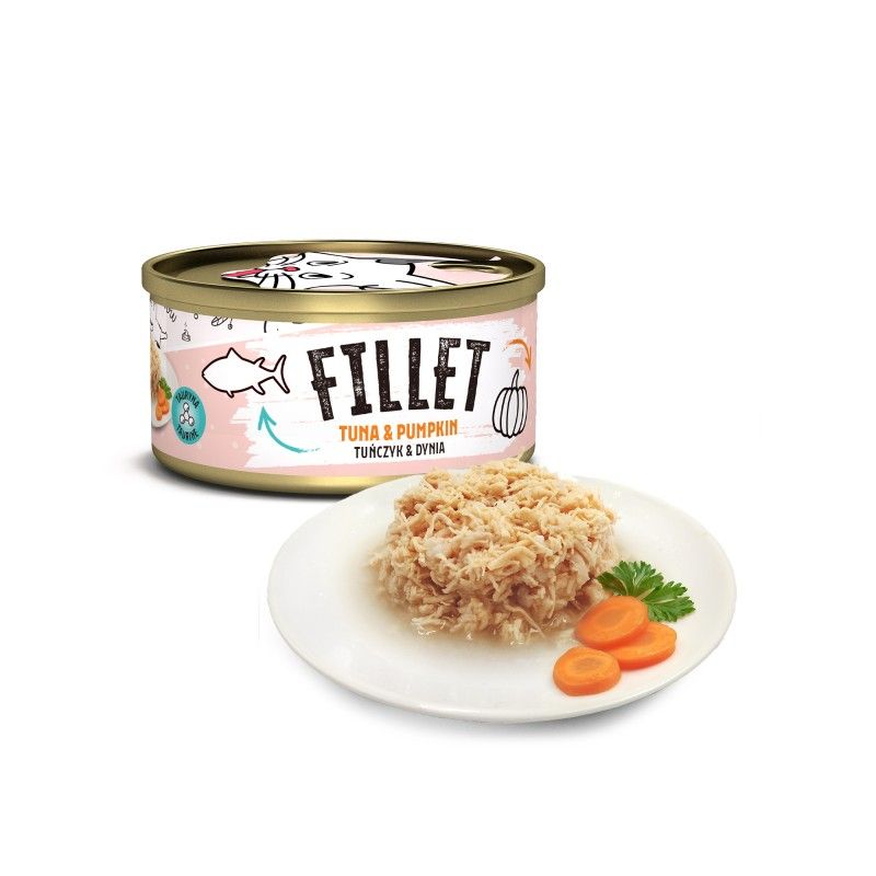 Mr. Bandit Fillet tuna with pumpkin - Лакомство за Котка Филета от Риба Тон и Тиква 80 гр