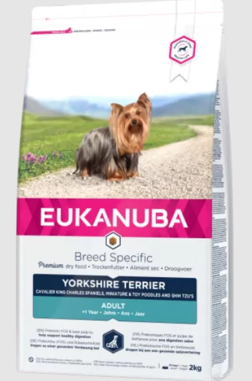 Eukanuba Yorkshire Terrier - Кучешка Храна за Йоркширски Териер 2 кг