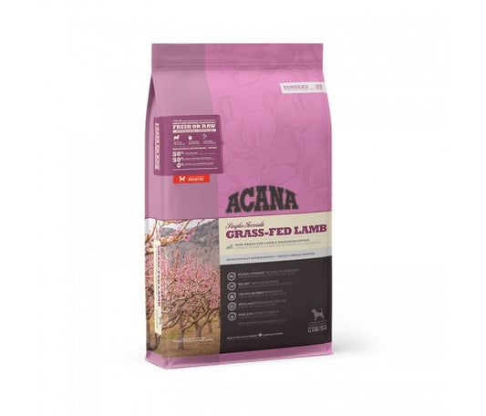 Acana Dog Adult Grass-Fed Lamb - Суха Храна за Пораснали Кучета над 1 година с Агне 11.4 кг