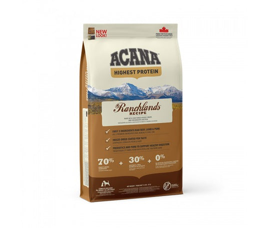 Acana Dog Adult Ranchlands - Суха Храна за Пораснали Кучета над 1 година 11.4 кг