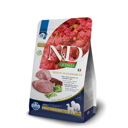N&D Dog Quinoa Weight Management / Храна за Кучета с Наднормено Тегло 2.5 кг / 7 кг