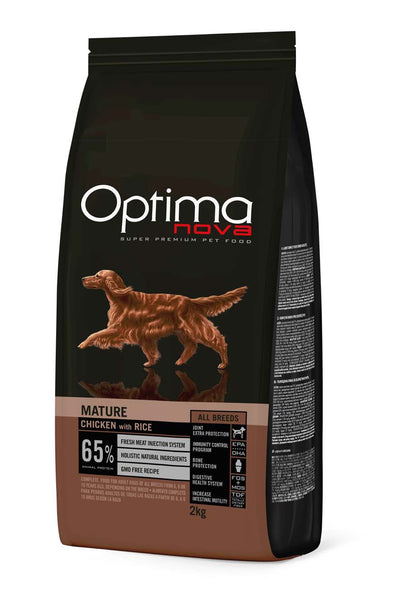 OPTIMA NOVA MATURE DOG / ХРАНА ЗА ВЪЗРАСТНИ КУЧЕТА ОТ ВСИЧКИ ПОРОДИ 12 кг