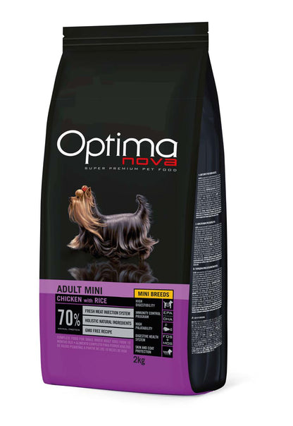 OPTIMA NOVA ADULT MINI CHICKEN & RICE / ХРАНА ЗА КУЧЕТА ОТ ДРЕБНИ ПОРОДИ 2 кг / 6 кг