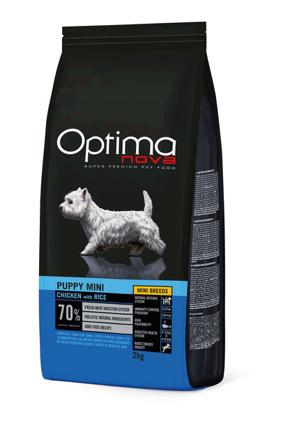 OPTIMA NOVA PUPPY MINI CHICKEN & RICE / ХРАНА ЗА ПОДРАСТВАЩИ КУЧЕТА ОТ ДРЕБНИ ПОРОДИ С ПИЛЕ 2 кг
