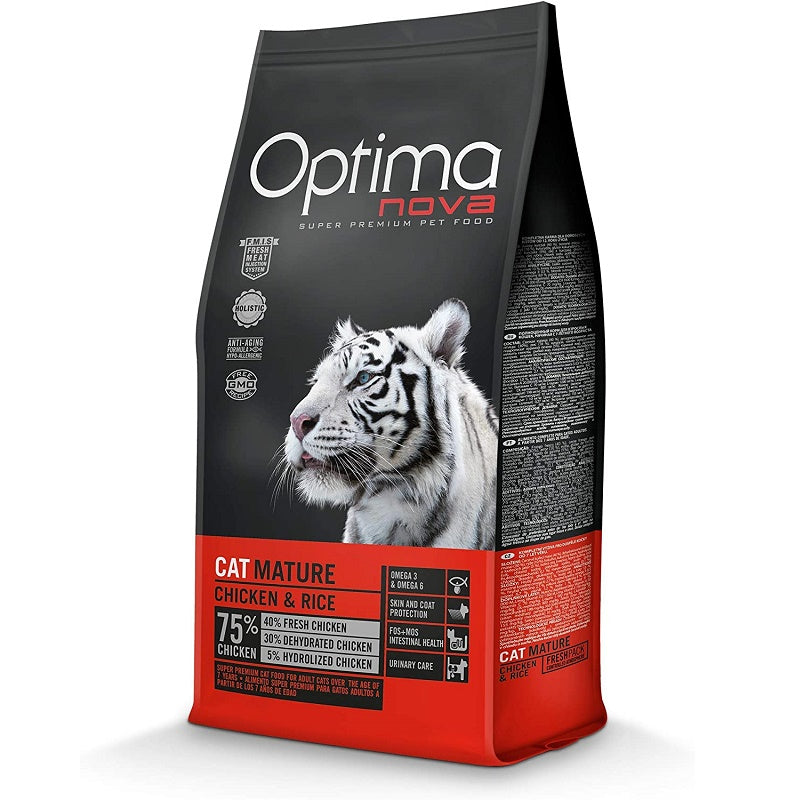 Optima Nova CAT Mature Chicken&Rice /Качествена Храна За Възрастни Котки С Пилешко Месо И Ориз 2 кг/8 кг