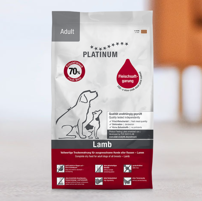 Platinum Dog Adult Lamb - Храна за Кучета над 1 година с Агне 5 кг