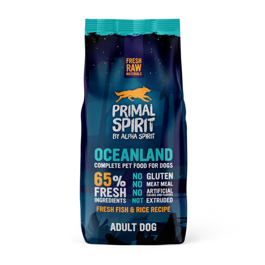 Primal Spirit Oceanland - Кучешка Суха Храна за Пораснали Кучета от Всички породи с Риба и Пиле 1кг / 12 кг
